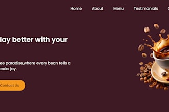create food cafe, restaurant, grocery, bakery website