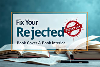 fix, resize, modify, rejected, error kindle lulu book cover and interior