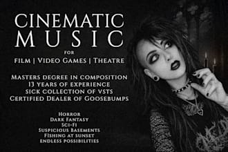 compose an original cinematic score for film, games or media