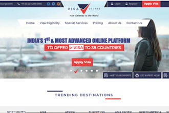 design immigration website visa consultant website immigration landing page