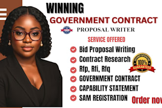 write winning government contract, response to rfp, rfq, bid proposal writing