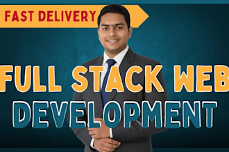 build full stack websites, frontend and backend development