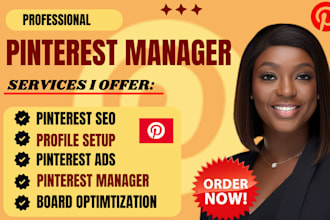be your pinterest marketing manager ads strategist seo traffic and board expert