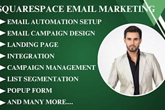 do squarespace email campaign squarespace email automation landing page design