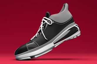 do 3d shoe model 3d sneakers design footwear modeling for animation