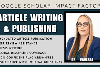 backdate write and publish article in high impact journals on google scholar