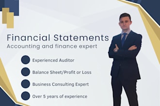 build financial statement, profit and loss, cash flows