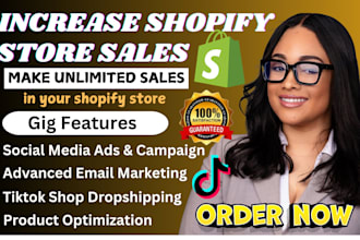 boost shopify sales dropshipping marketing organic website traffic etsy ads