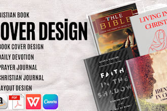 format design amazon christian ebook cover prayer journal daily devotion planner