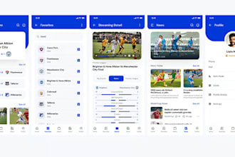 develop fantasy sport app, football sport app, lives score sport app