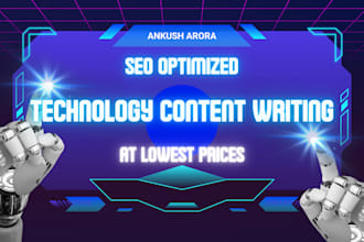 write SEO article and reviews on technology, tech gadgets