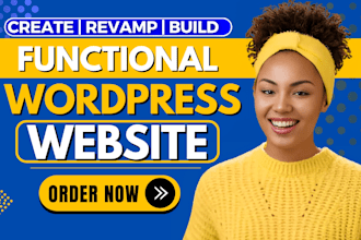 build wordpress  site create clone wordpress website fix revamp wordpress site