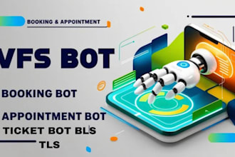 build vfs appointment bot bls tls bot auto purchase bot vfs script bot