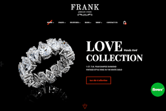 do jewelry website, jewelry shopify website, build ecommerce website shopify
