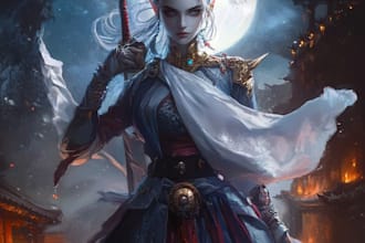 make high quality dnd character art