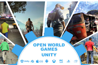 develop open world simulation games on unity