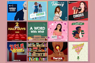 design a professional podcast cover art