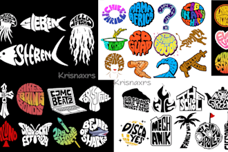create logo designs with various written themes