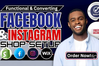 create a seamles facebook shop and instagram shop for your dropshipping product