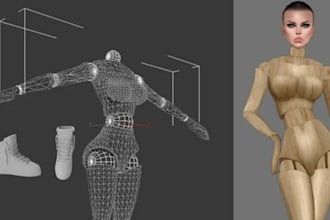 do clo 3d garment clothing second life model or meshes for imvu