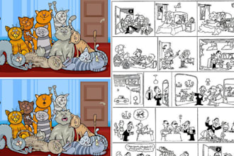 do comic illustration and draw webtoon comic page