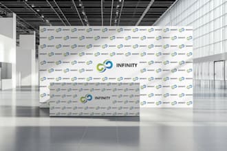 design a backdrop or step and repeat logo