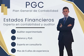 build financial statement, profit and loss, cash flows pgc