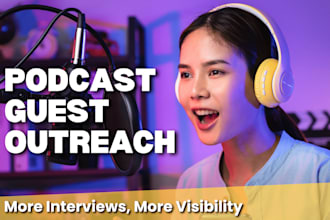 help you land podcast interviews with outreach