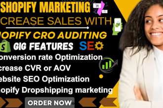 do shopify cro auditing ecommerce marketing conversion rate optimization sales