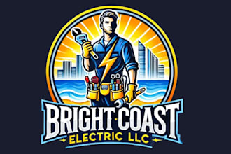 design awesome electrical logo with free vector file