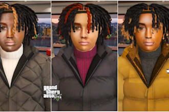 do gta 5 customized ped, fivem custom clothing, fivem custom ped, gta 5 clothing