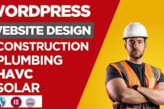 design custom websites for hvac, plumbing, and construction business
