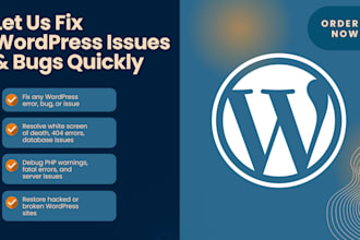 fix any type of wordpress issues and bugs quickly