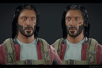 create a stunning 3d character model for your video game