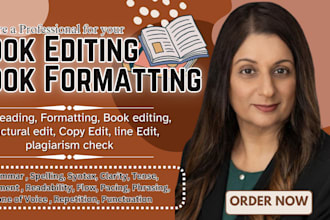 edit, proofread and format fiction and nonfiction book, romance novel, memoir