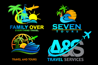 do modern travel, vacation, agency, hotel and adventure outdoor logo design