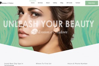 design hair salon website barber website beauty salon website skincare website