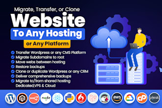 move, transfer, migration of wordpress or any website to new host