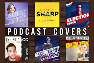 design a professional podcast cover art