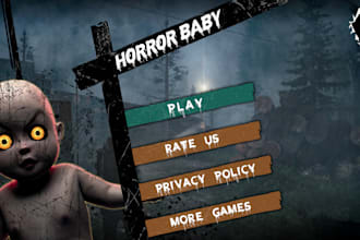 develop scary 3d horror game for you in unity or roblox