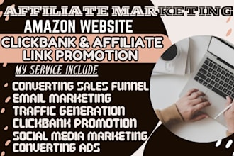 boost affiliate marketing sales funnel amazon website clickbank link promotion