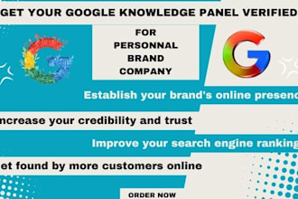 create google knowledge panel for personal brand and company