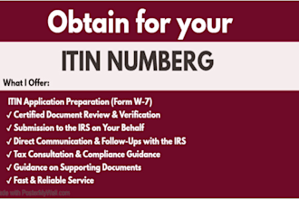 help you obtain your itin number as a irs caa