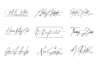 do scripted, handwritten, cursive, handwriting, signature logo