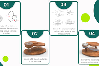 design unique 3d furniture from sketches or concepts