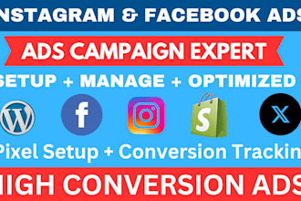 create high converting facebook instagram and meta ads campaign