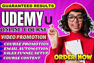 advertised, udemy online course promotion, kajabi course sales funnel, thinkific
