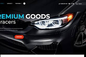 design auto parts shopify store automotive part website car accessories store