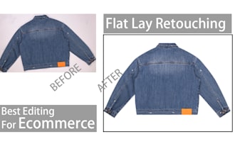 flat lay image editing for clothing fashion brands