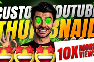 design eye catchy thumbnail, you tube thumb nail, thumb nail design, you tube